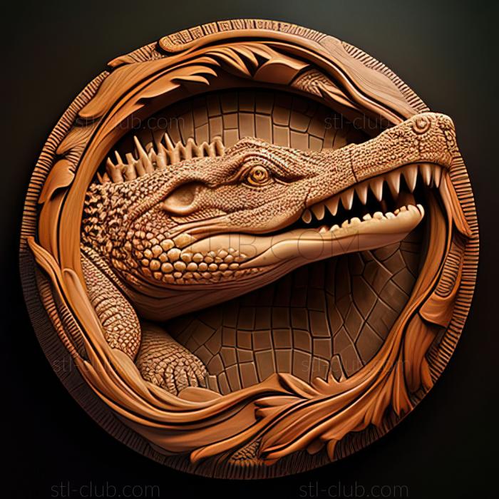 3D model st crocodile (STL)